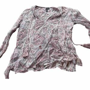 Mango Casual Long Sleeve Blouse XS - Women's Fashion, Comfortable and Stylish